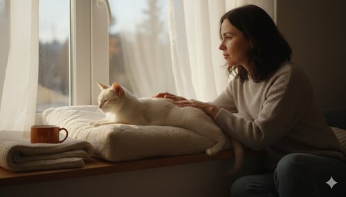 Cat_Cancer_Treatment_Cost_-_cat_and_its_owner_sharing_a_peaceful_moment_on_a_sunlit_window_seat