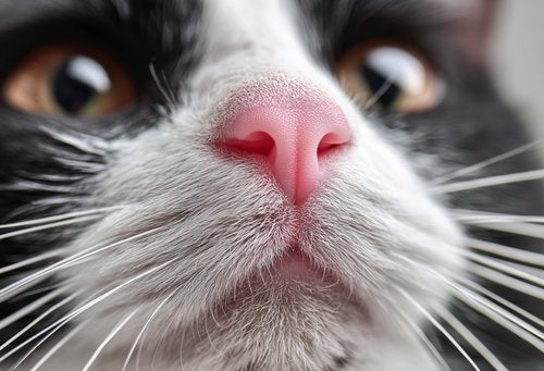 Cat Nose Cancer - pink nose and mouth of an adorable cat